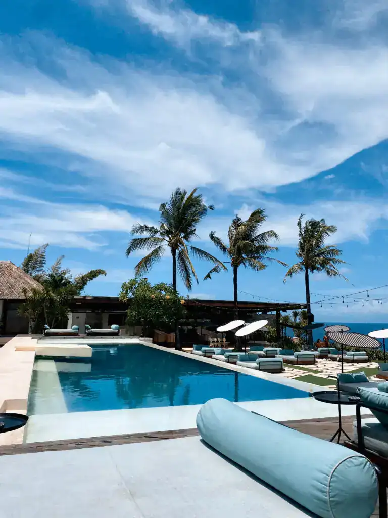 Luxury resort photography in Uluwatu Bali created to showcase premium accommodations and destination experiences.